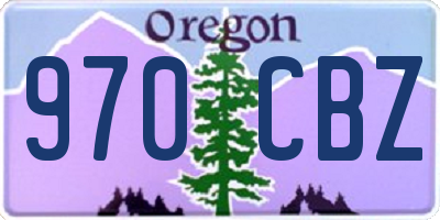 OR license plate 970CBZ