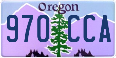 OR license plate 970CCA