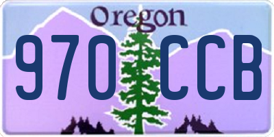 OR license plate 970CCB