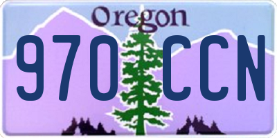 OR license plate 970CCN