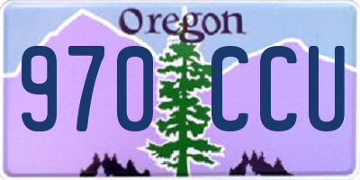 OR license plate 970CCU