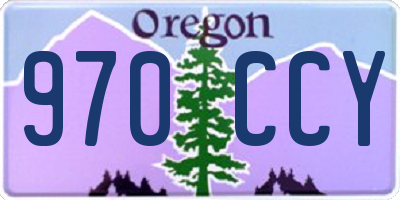 OR license plate 970CCY