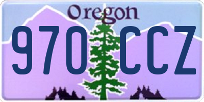 OR license plate 970CCZ