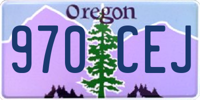 OR license plate 970CEJ