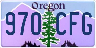 OR license plate 970CFG
