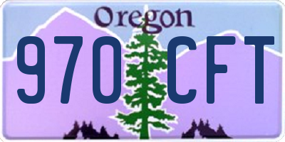 OR license plate 970CFT