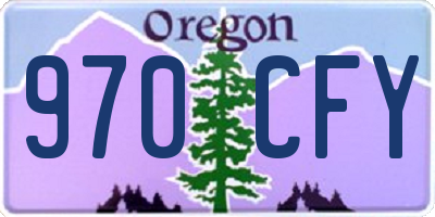 OR license plate 970CFY