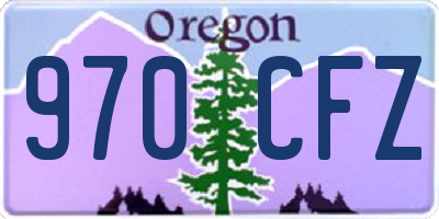 OR license plate 970CFZ