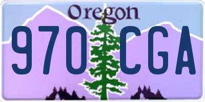 OR license plate 970CGA