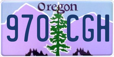 OR license plate 970CGH