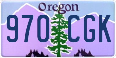 OR license plate 970CGK