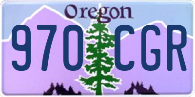 OR license plate 970CGR