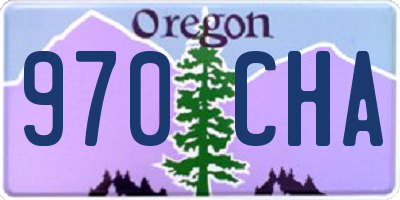 OR license plate 970CHA