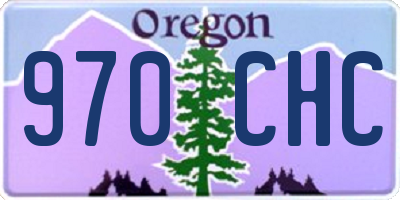 OR license plate 970CHC