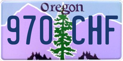 OR license plate 970CHF