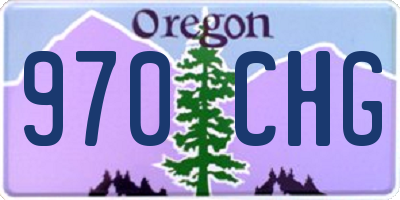 OR license plate 970CHG