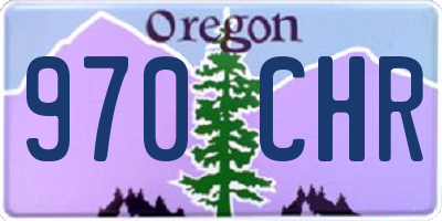 OR license plate 970CHR