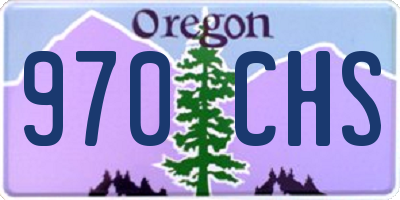 OR license plate 970CHS