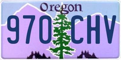 OR license plate 970CHV