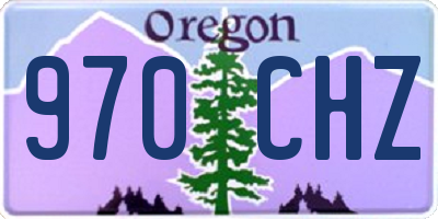 OR license plate 970CHZ