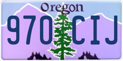 OR license plate 970CIJ