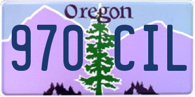 OR license plate 970CIL