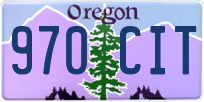 OR license plate 970CIT