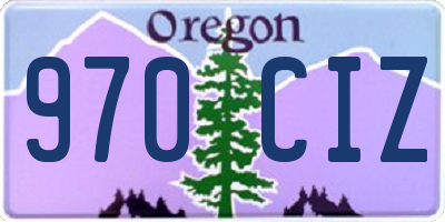 OR license plate 970CIZ