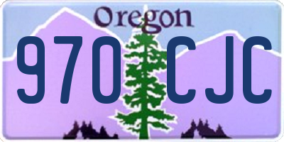 OR license plate 970CJC