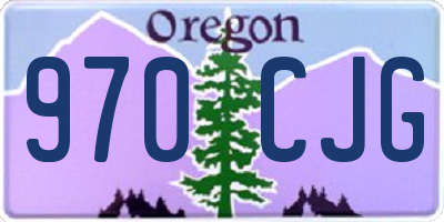 OR license plate 970CJG