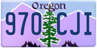 OR license plate 970CJI