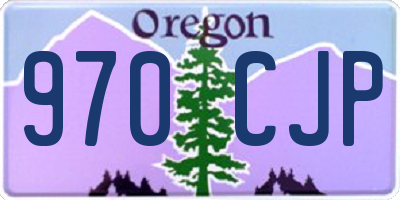 OR license plate 970CJP