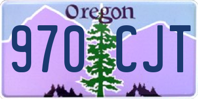OR license plate 970CJT