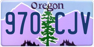 OR license plate 970CJV