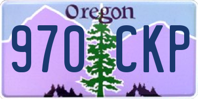 OR license plate 970CKP