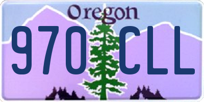 OR license plate 970CLL