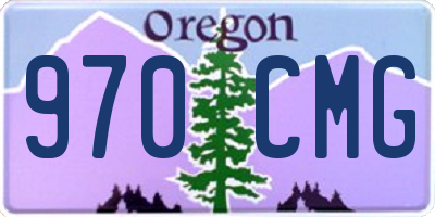 OR license plate 970CMG
