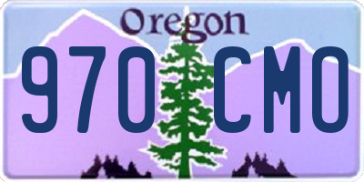 OR license plate 970CMO