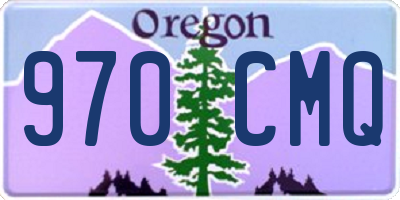 OR license plate 970CMQ