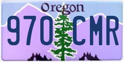 OR license plate 970CMR