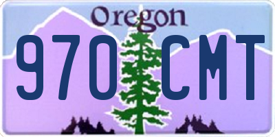 OR license plate 970CMT