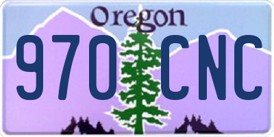 OR license plate 970CNC