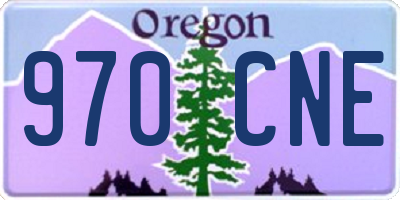 OR license plate 970CNE