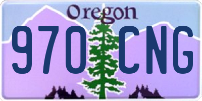 OR license plate 970CNG