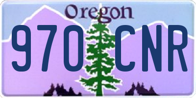 OR license plate 970CNR