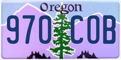 OR license plate 970COB