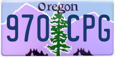OR license plate 970CPG