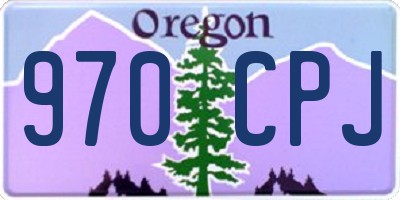 OR license plate 970CPJ