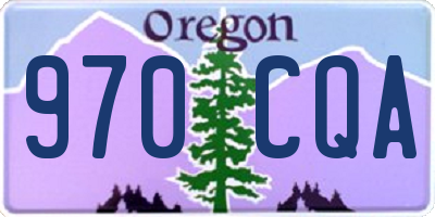 OR license plate 970CQA