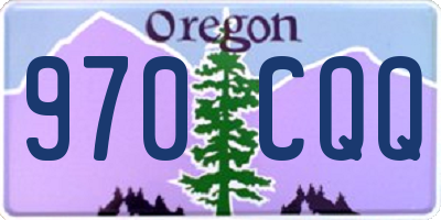 OR license plate 970CQQ